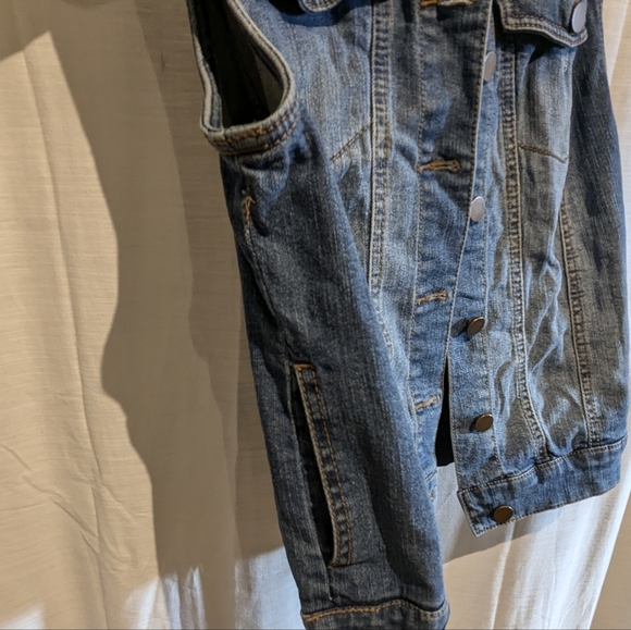 Jean Jacket Vest Excellent Condition Bin W - Picture 5 of 7